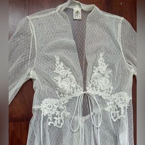 jonquil by diane samandi lace sheer robe
